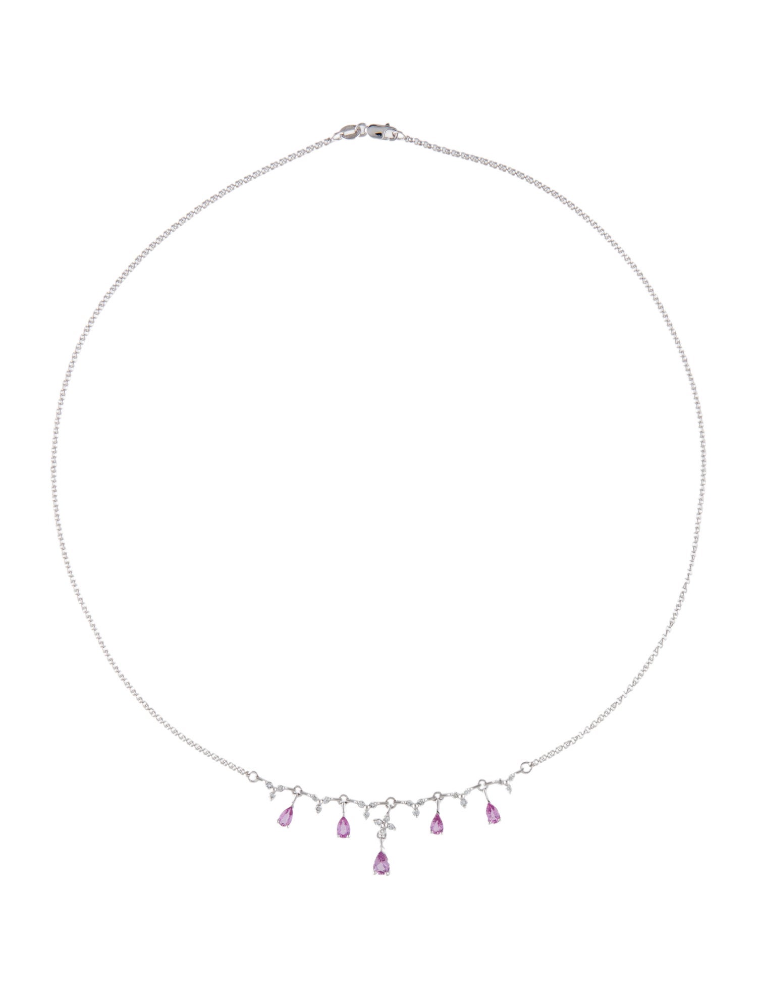 Necklace 14K Sapphire & Diamond Collar