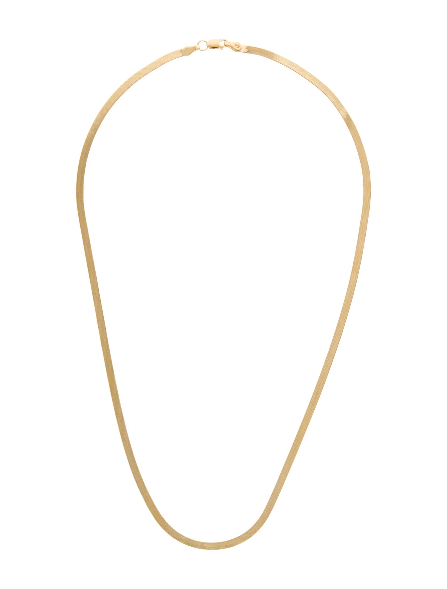 Necklace 14K Herringbone Chain Necklace