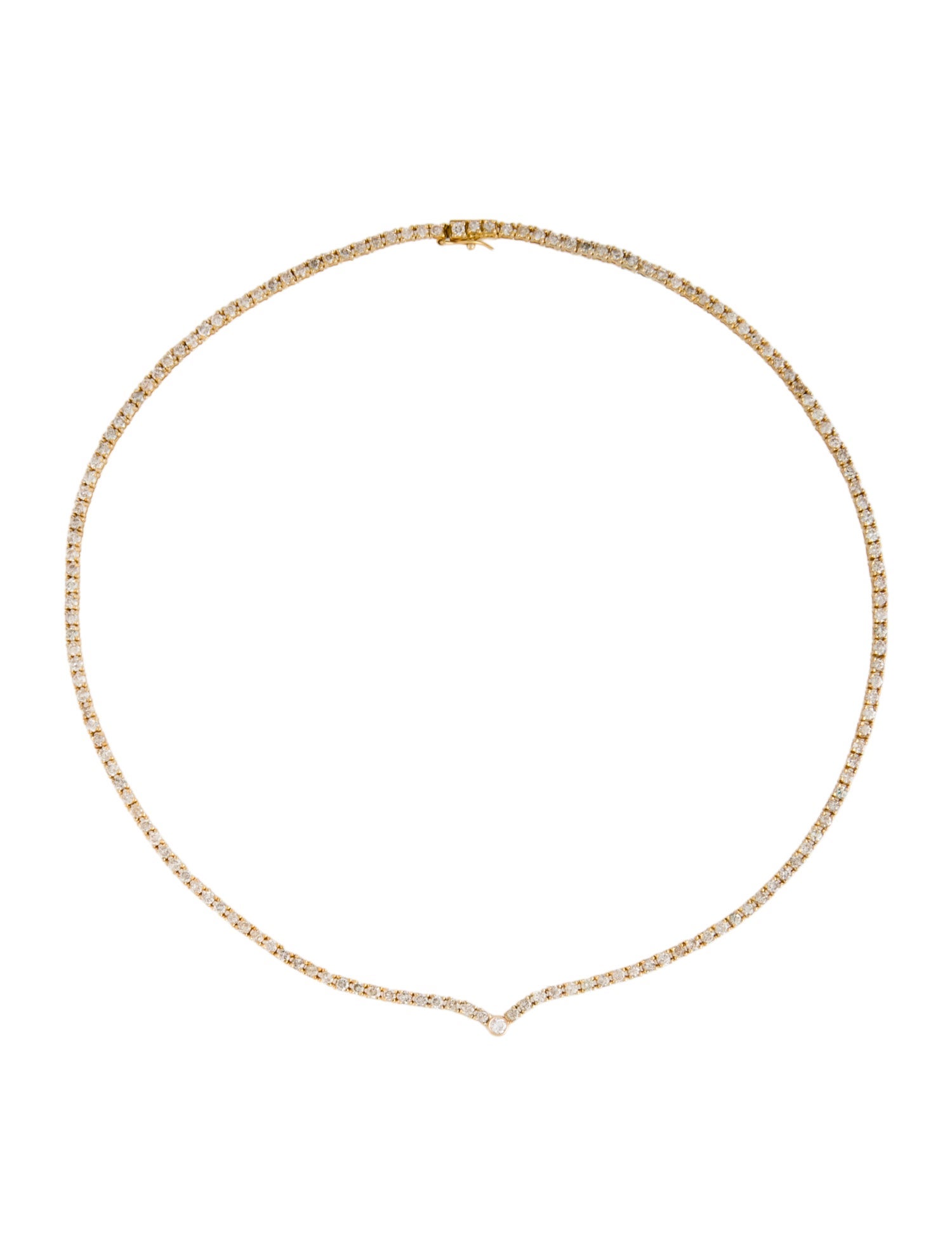 Necklace 14K 6.19ctw. Diamond Tennis Necklace