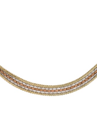 Necklace 14K Tricolor Necklace