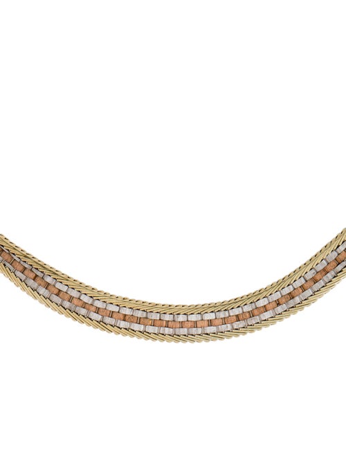 Necklace 14K Tricolor Necklace