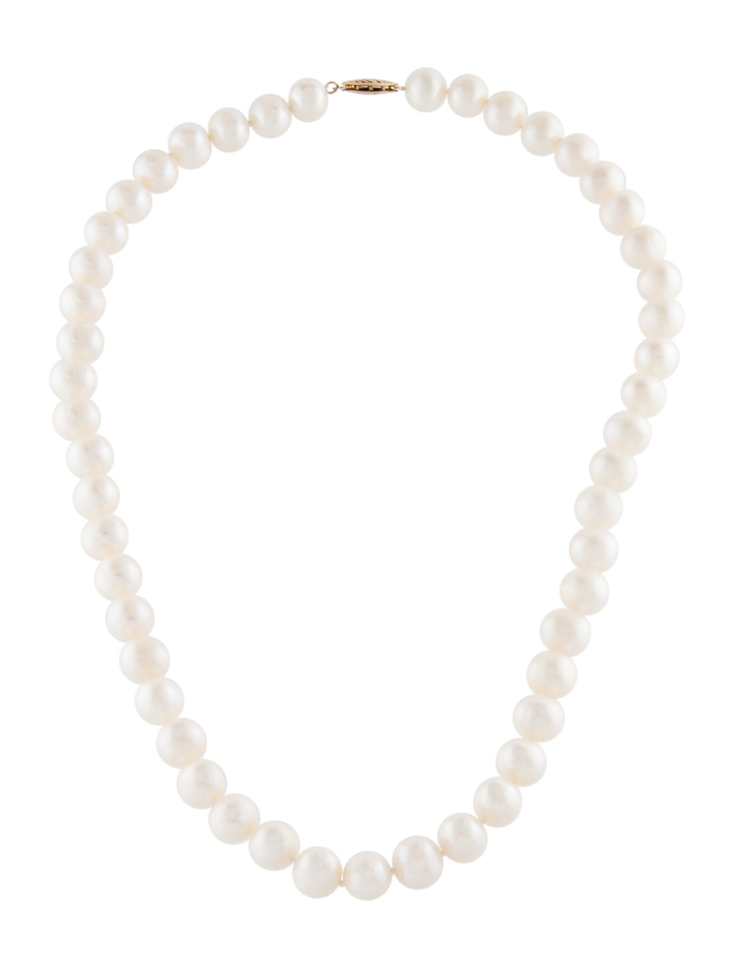 Necklace 14K Pearl Bead Strand Necklace