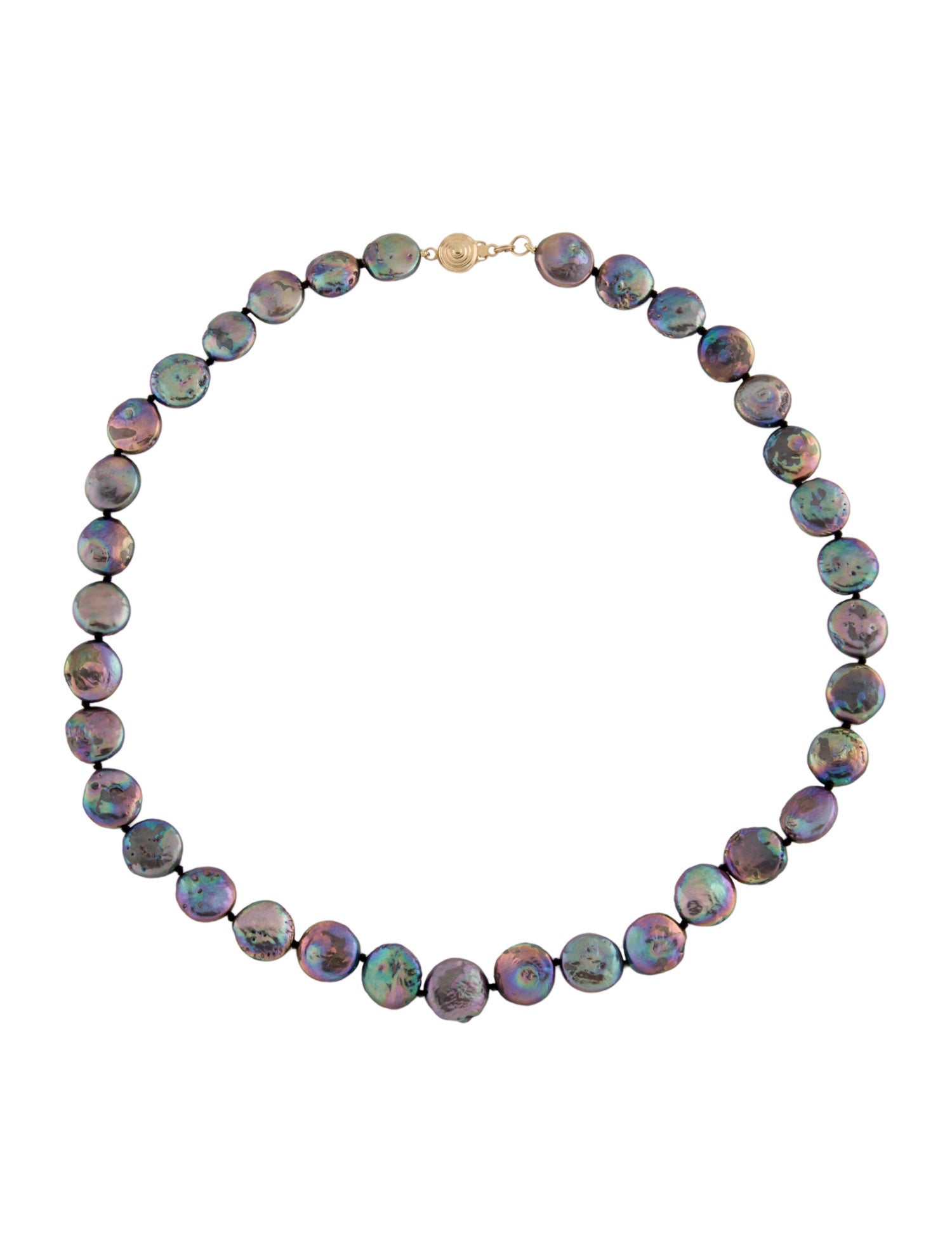 Necklace 14K Dyed Pearl Strand