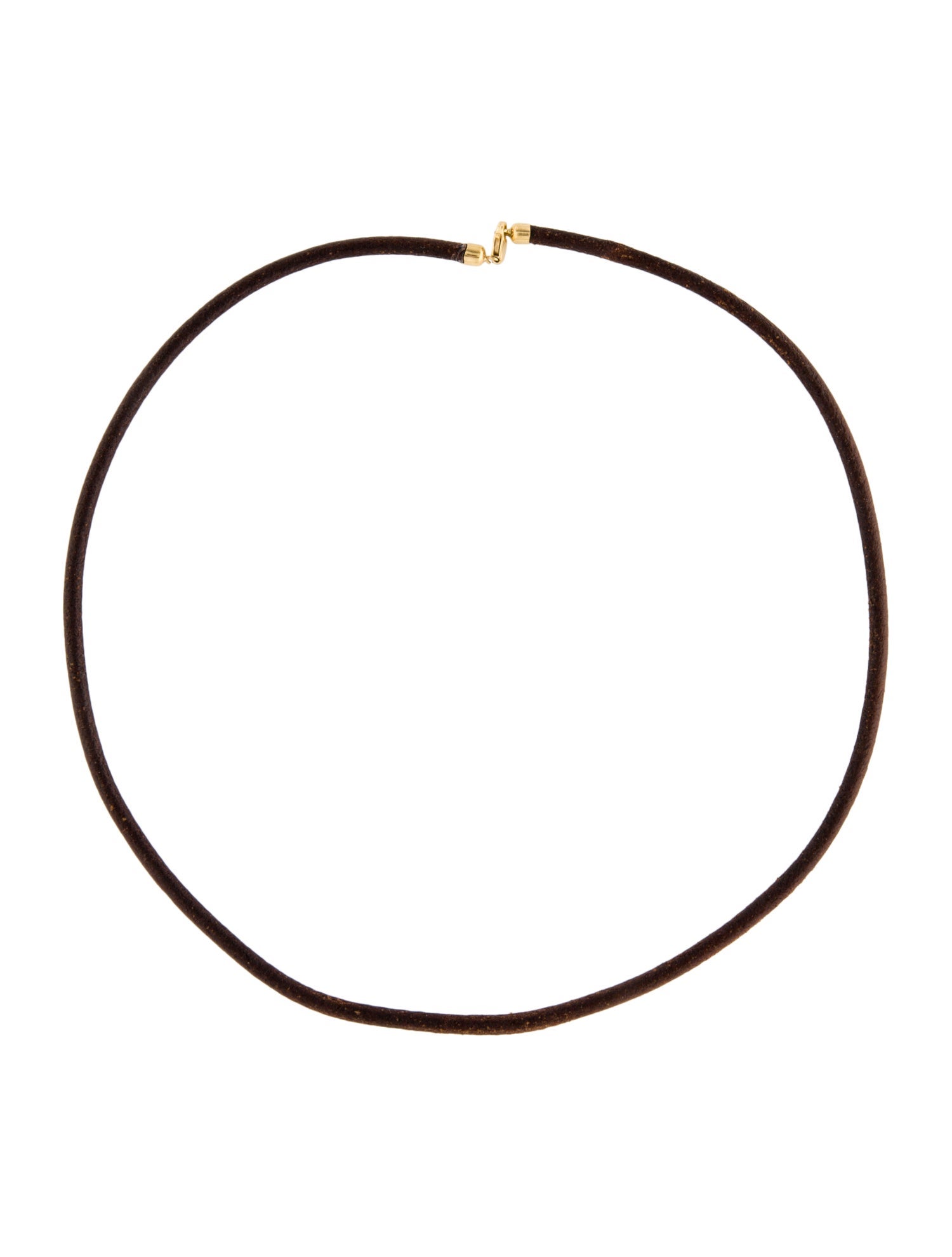 Necklace 18K Leather Choker