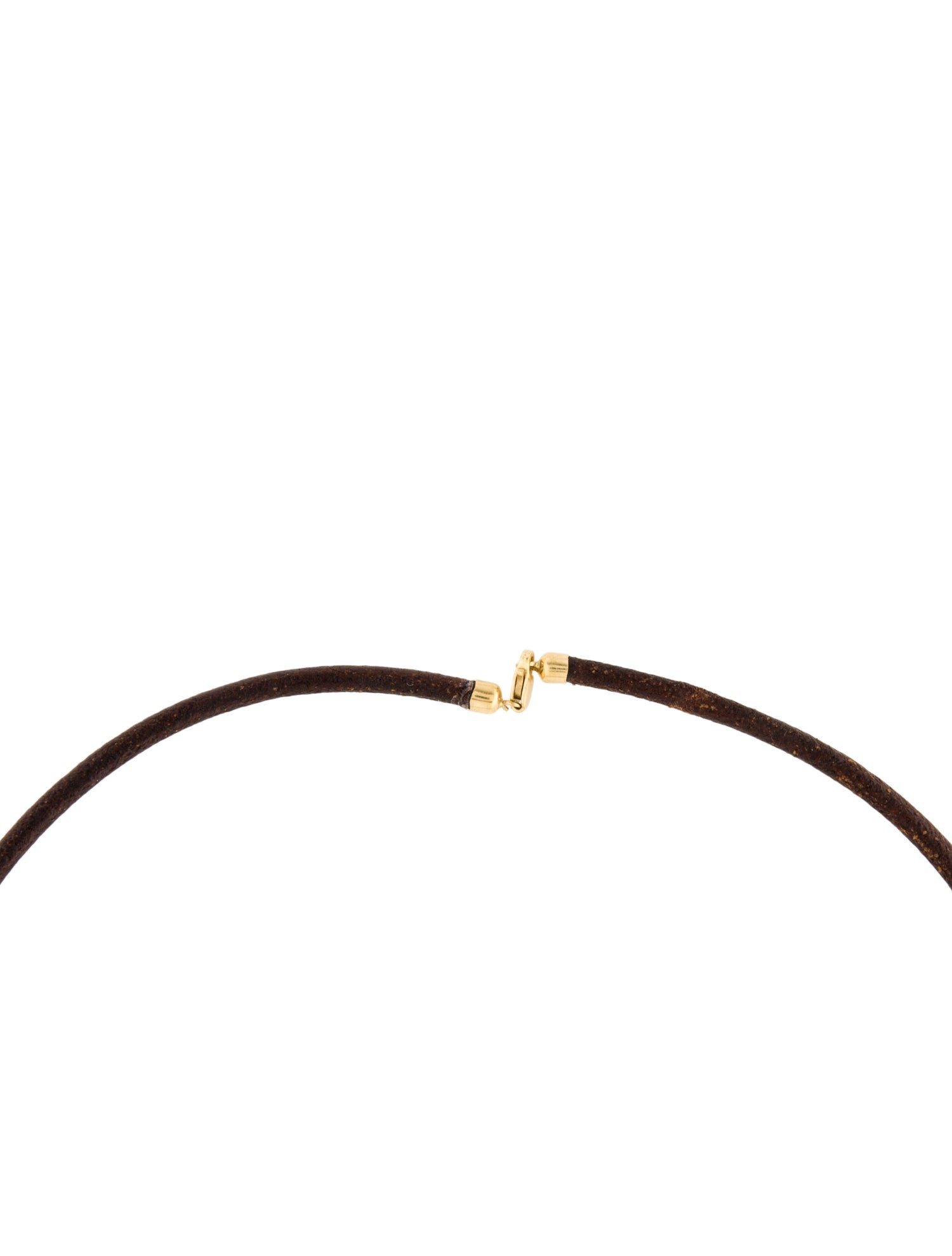Necklace 18K Leather Choker