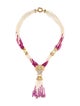 Necklace 18K Pearl, Sapphire & Diamond Multistrand Lavalier Necklace