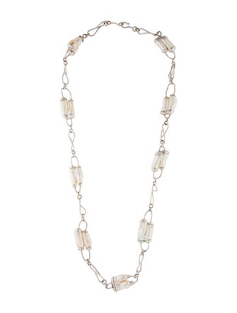 Necklace 18K Pearl Station Necklace