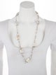 Necklace 18K Pearl Station Necklace