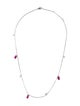 Necklace 14K 1.85ctw Ruby & Diamond Collar Necklace