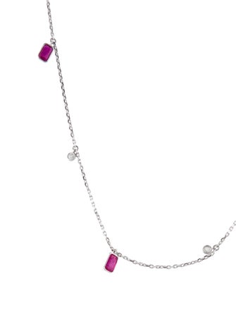 Necklace 14K 1.85ctw Ruby & Diamond Collar Necklace