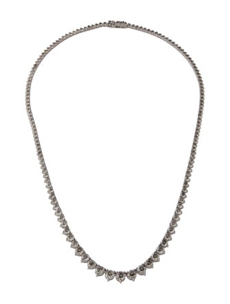 Necklace 14K 15.00ctw Diamond Graduated Riviera Tennis Necklace