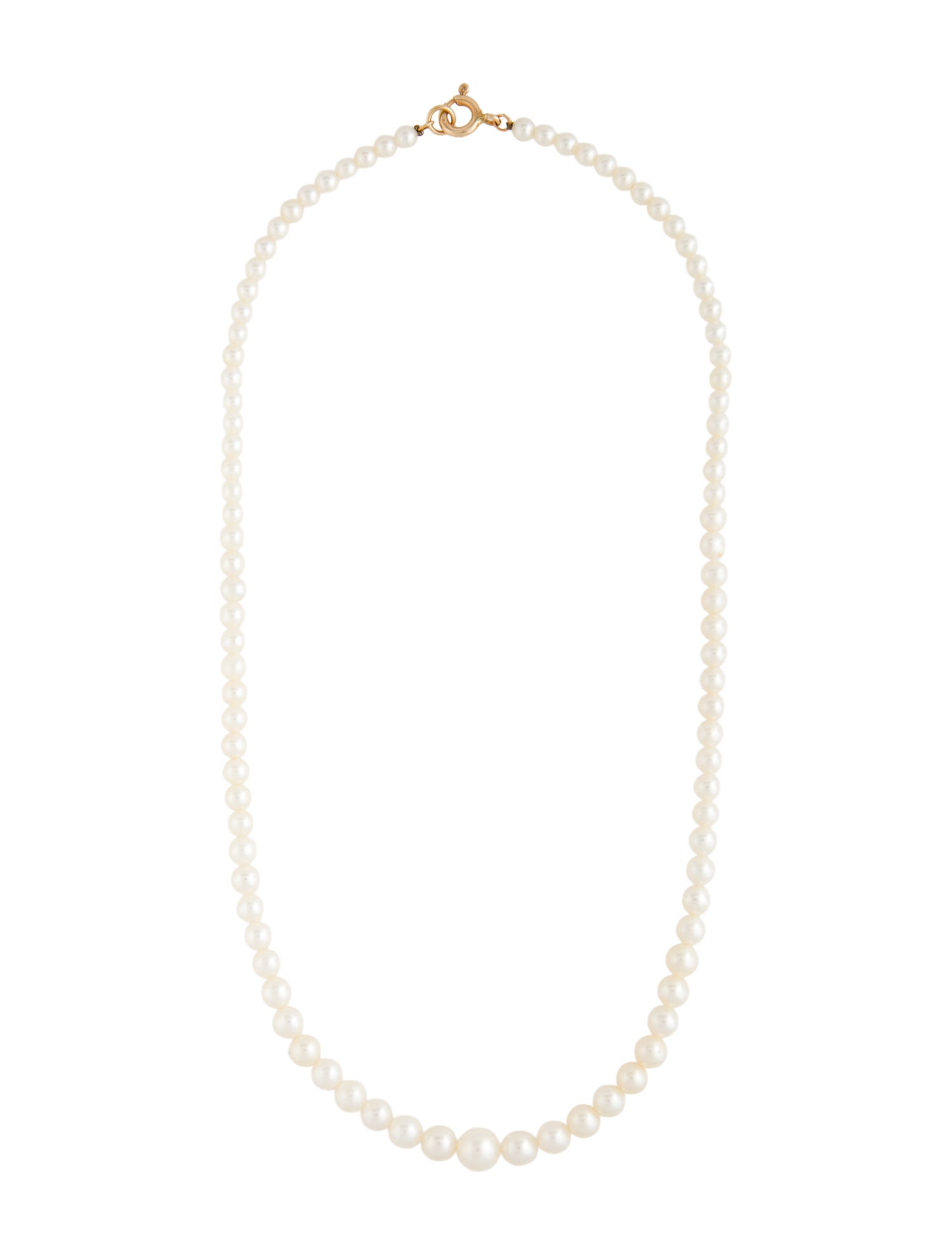 Necklace 14K Graduated Pearl