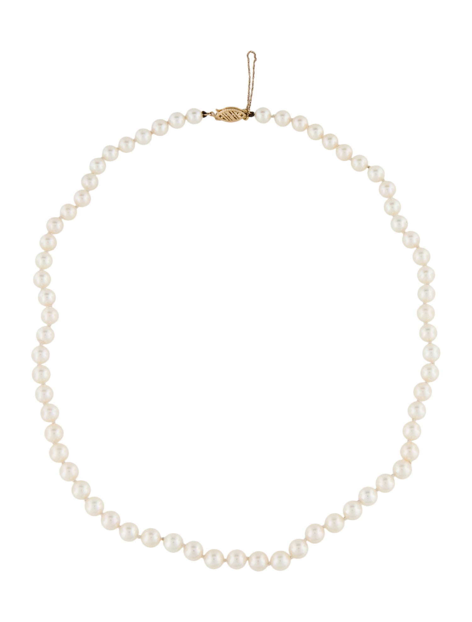 Necklace 14K Pearl Bead Strand Necklace