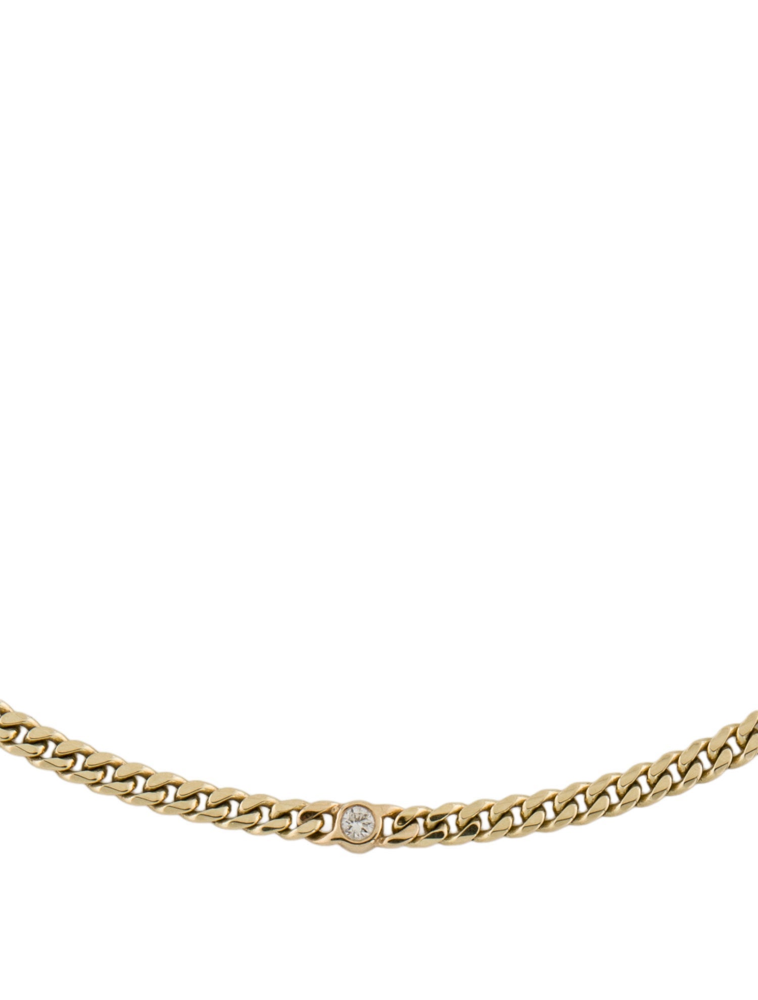 Necklace 14K Diamond Station Choker