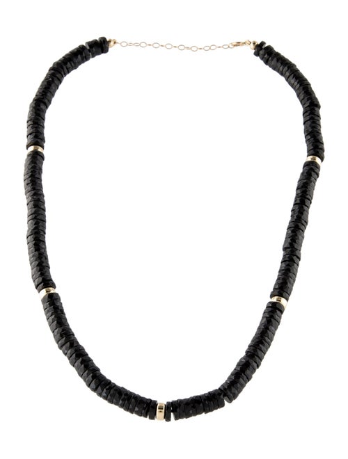 Necklace 14K Onyx Beaded Necklace