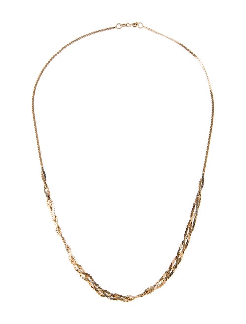 Necklace 14K Tri-Tone Serpentine Link Necklace