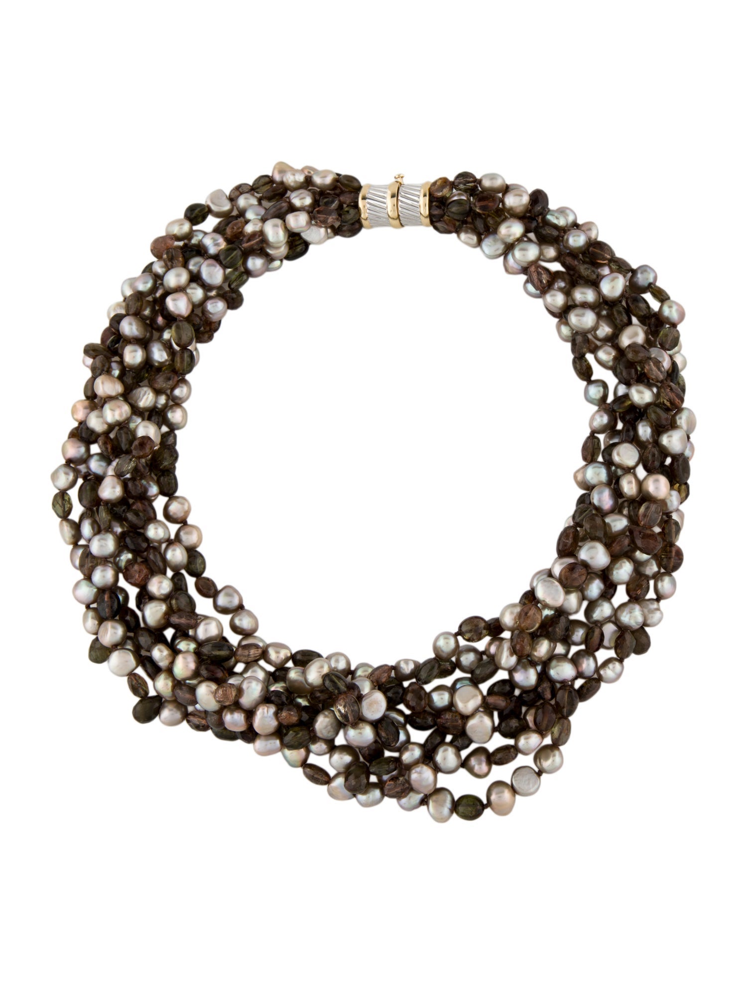 Necklace 14K Pearl & Andalusite