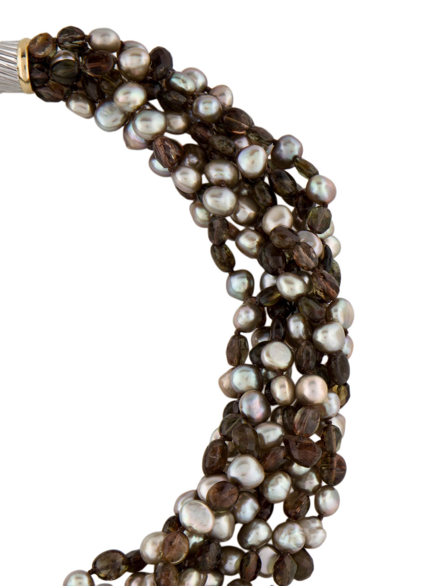 Necklace 14K Pearl & Andalusite