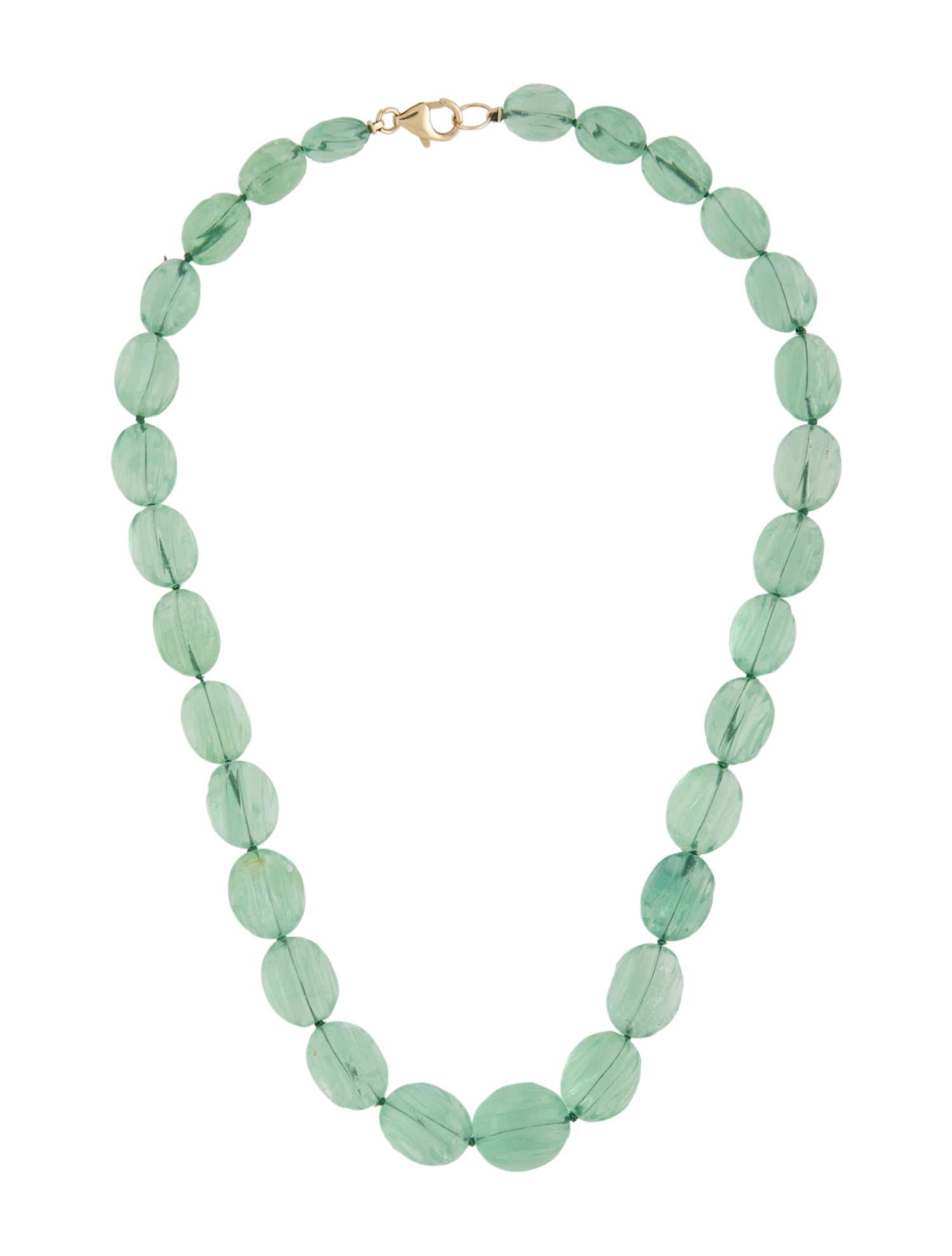 Necklace 10K Fluorite Bead Necklace