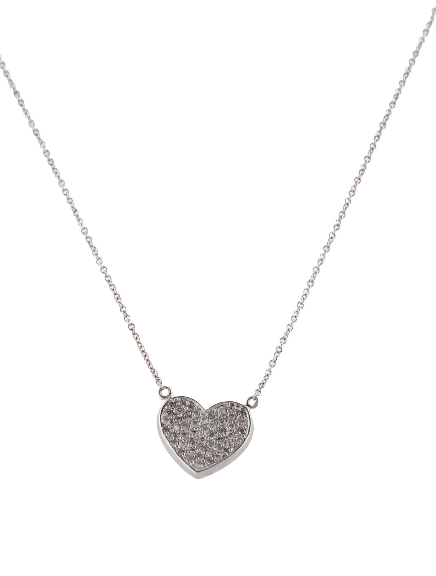 Necklace 14K Diamond Heart Pendant Necklace