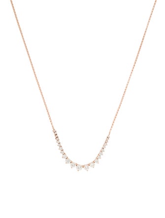 Necklace 14K 1.11ctw Diamond Choker Necklace