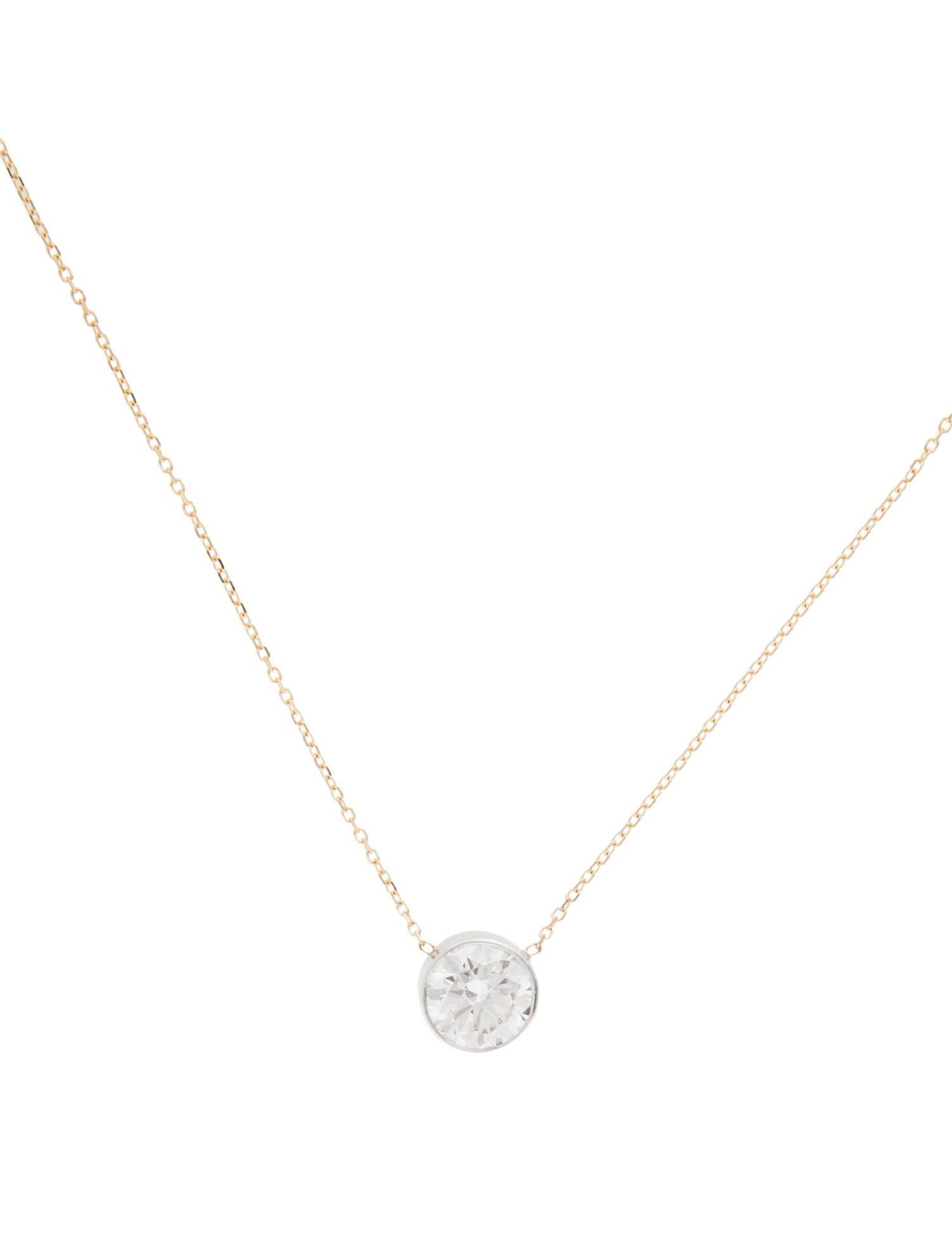 Necklace 14K 3.02ct Lab-Grown Diamond Pendant Necklace
