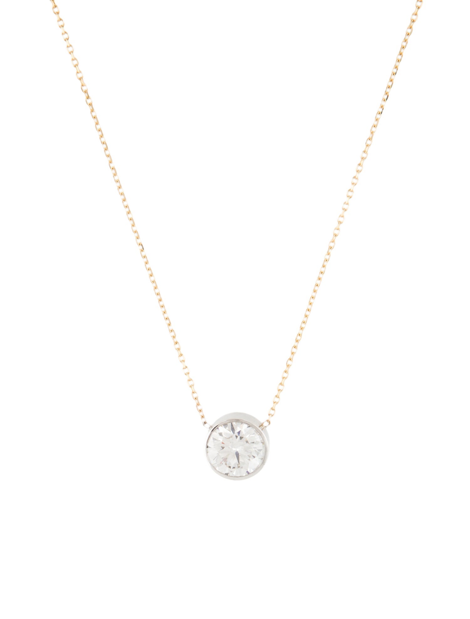Necklace 14K 3.03ct Lab-Grown Diamond Pendant Necklace