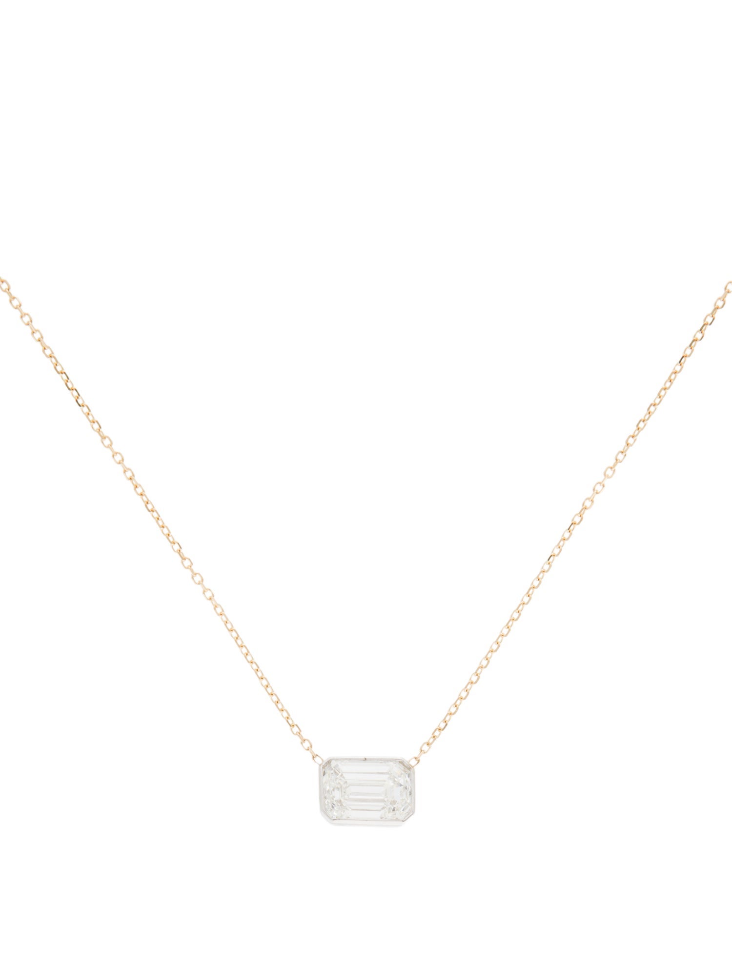 Necklace 14K 3.01ct Lab-Grown Diamond Pendant Necklace