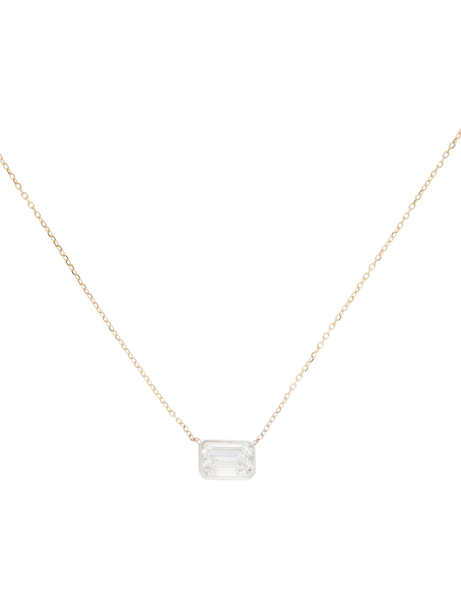 Necklace 14K 3.00ct Lab-Grown Diamond Pendant Necklace