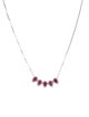 Necklace 14K Ruby & Diamond Collar Necklace