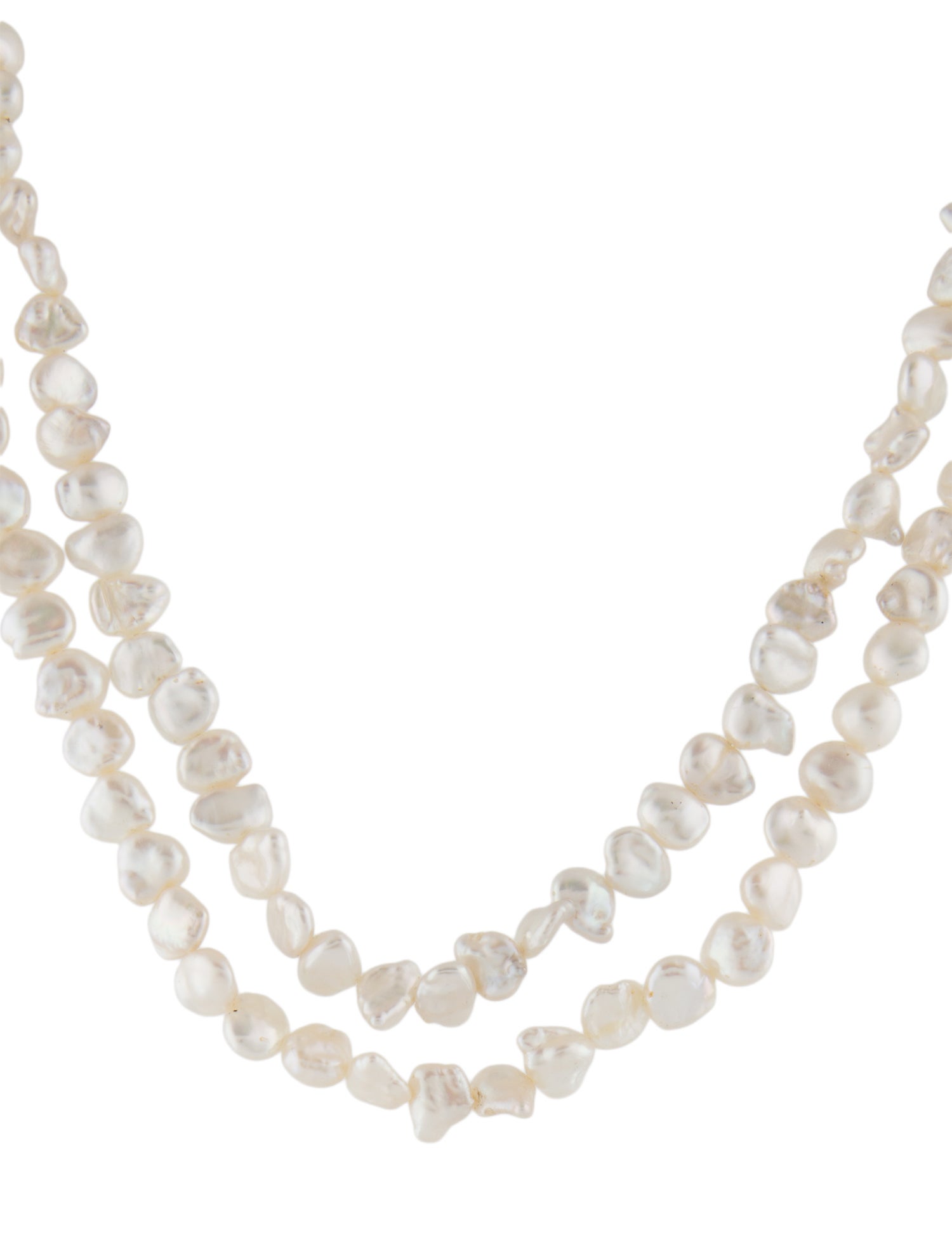 Necklace 14K Pearl Double Strand Necklace