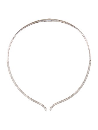 Necklace 14K 2.22ctw Diamond Hinged Collar Necklace