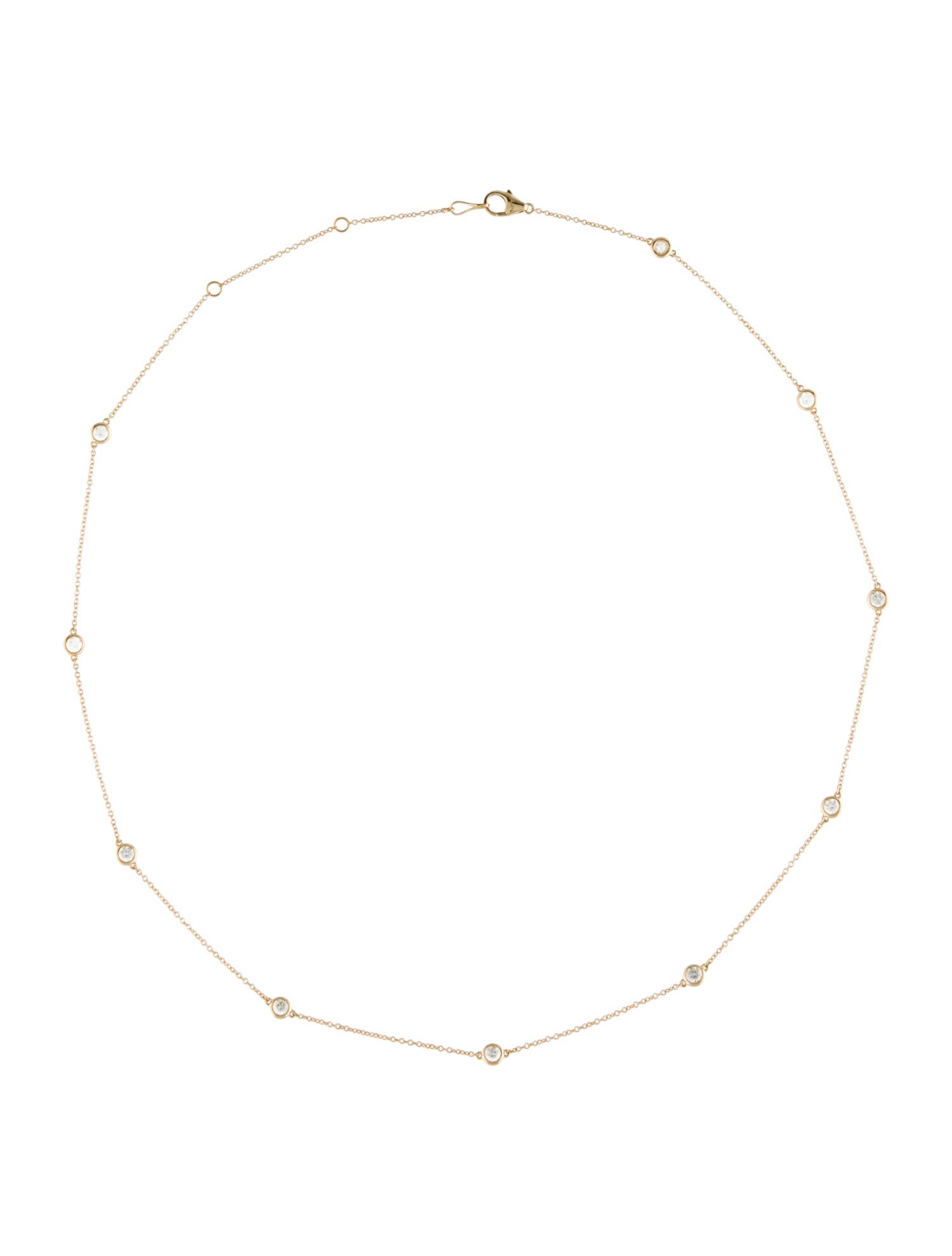 Necklace 14K Diamond Station