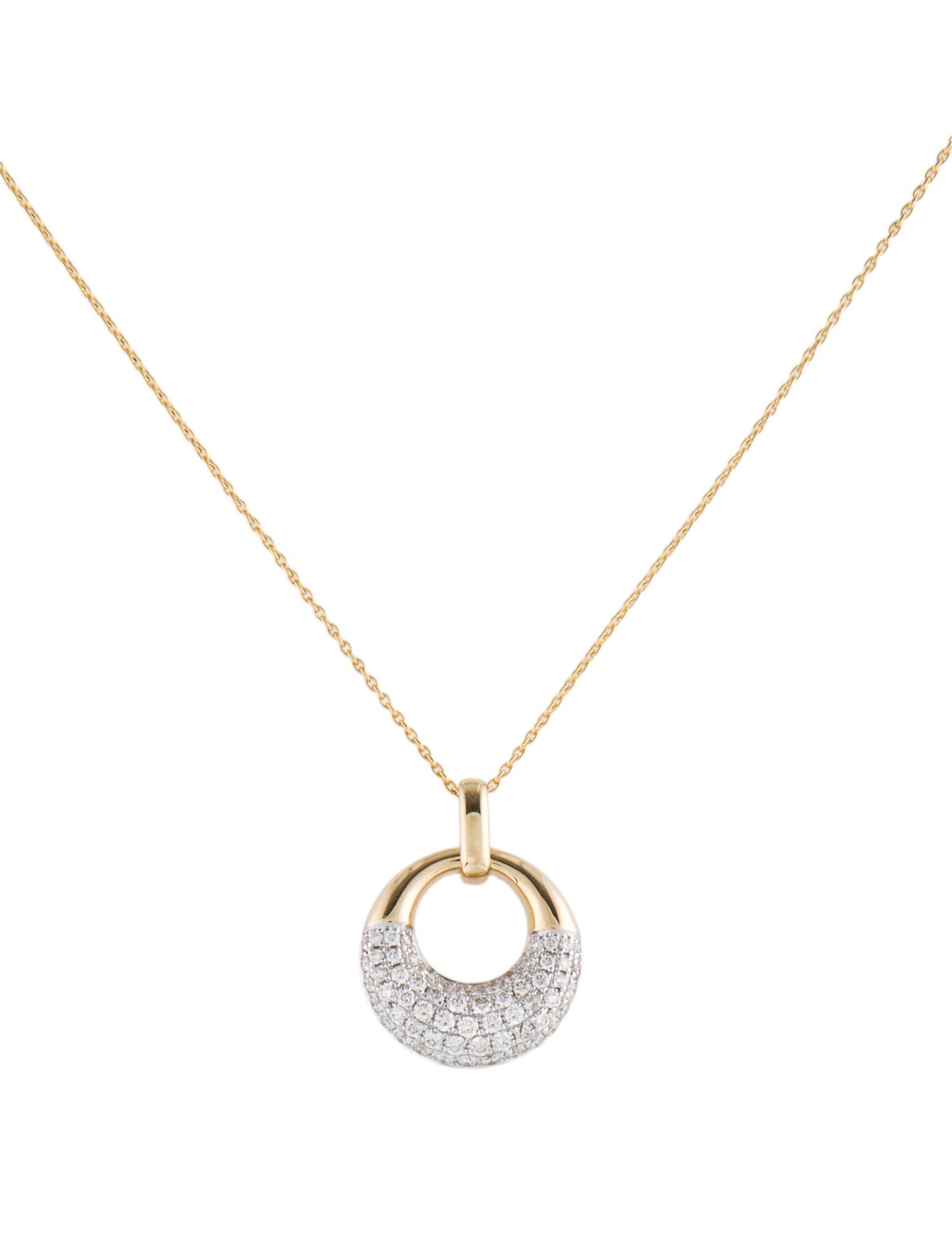 Necklace 14K Diamond Pendant Necklace