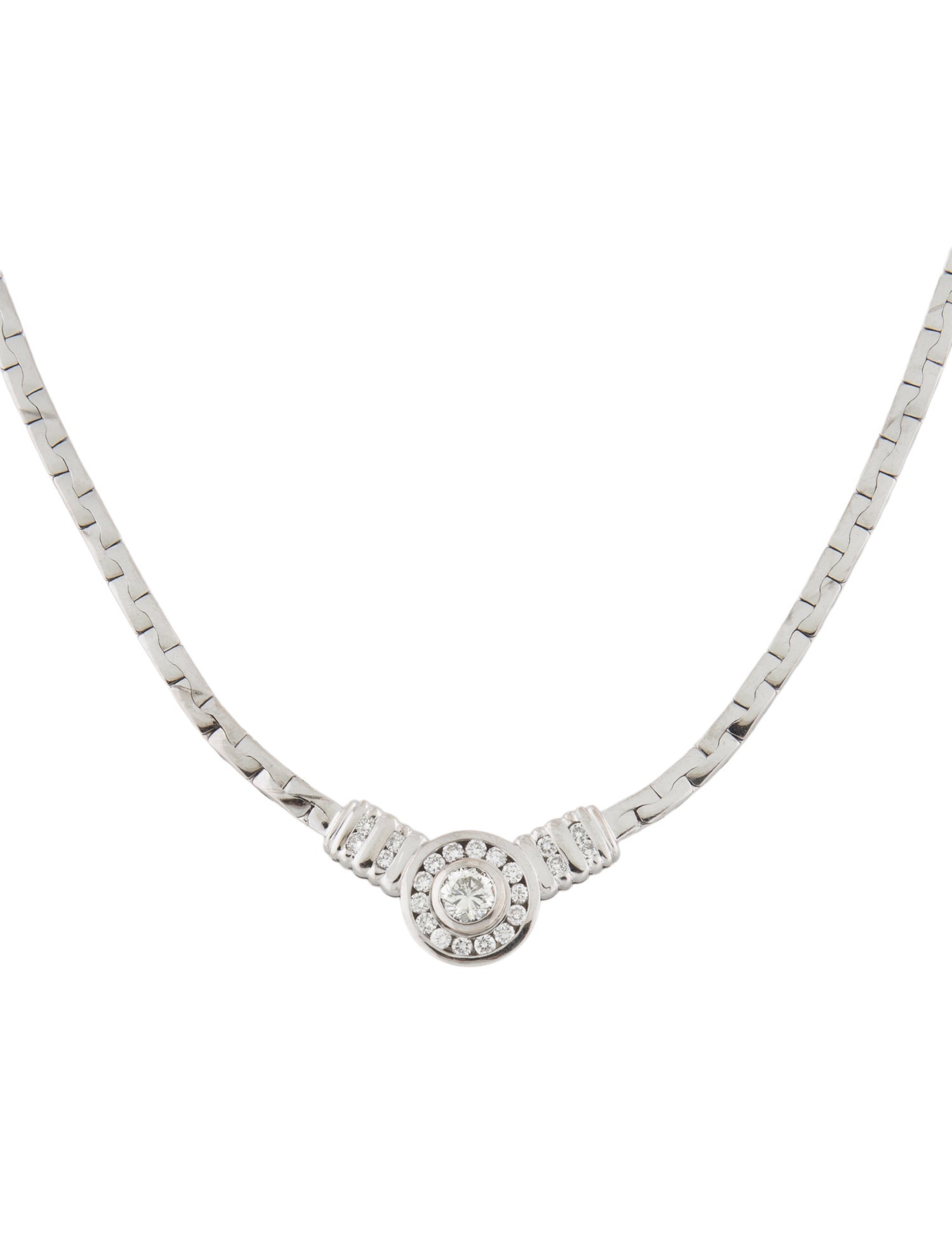 Necklace 18K 1.00ctw Diamond Collar