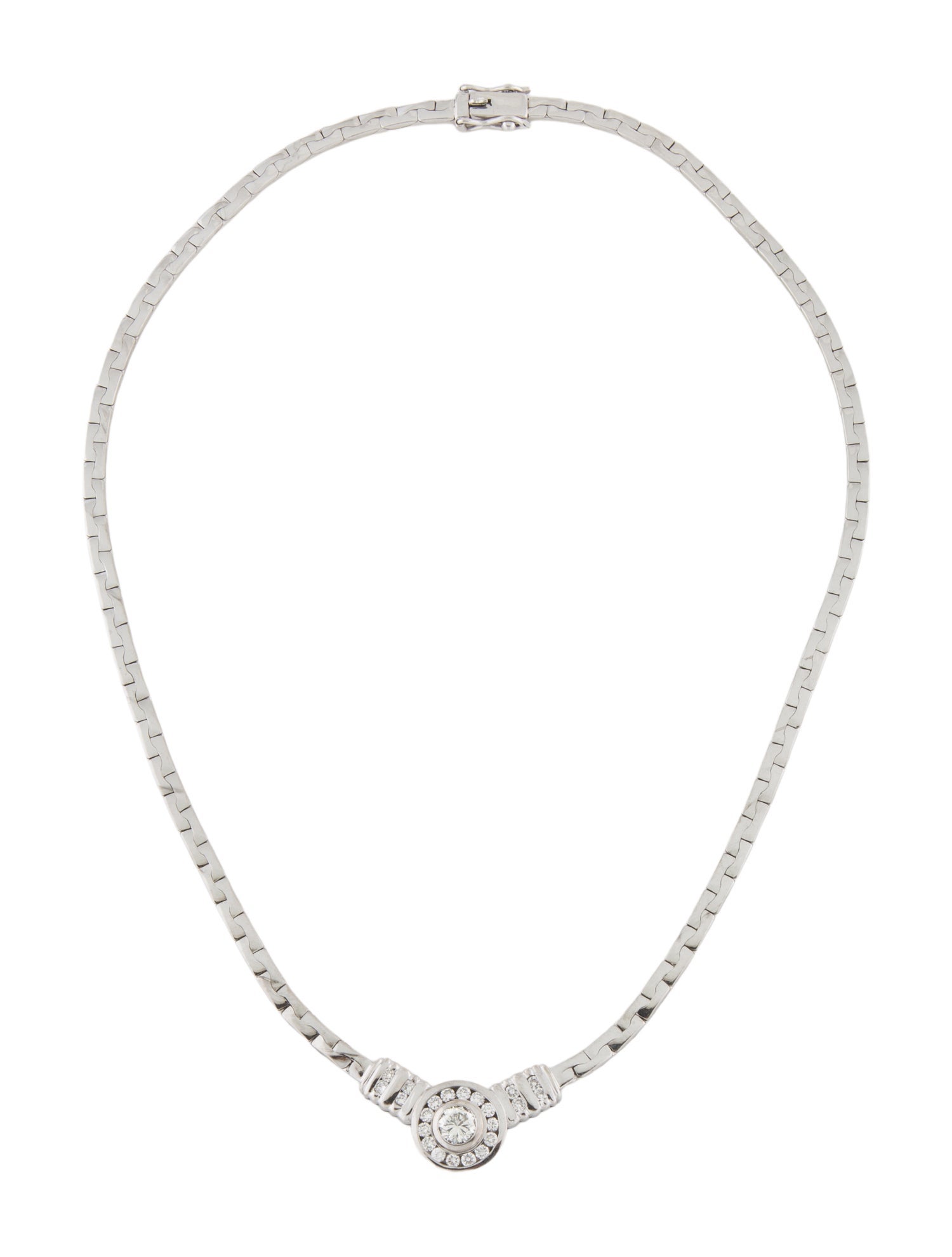 Necklace 18K 1.00ctw Diamond Collar