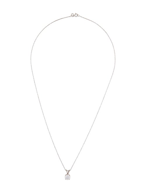 Necklace 14K 1.00ct Diamond Solitaire Pendant Necklace