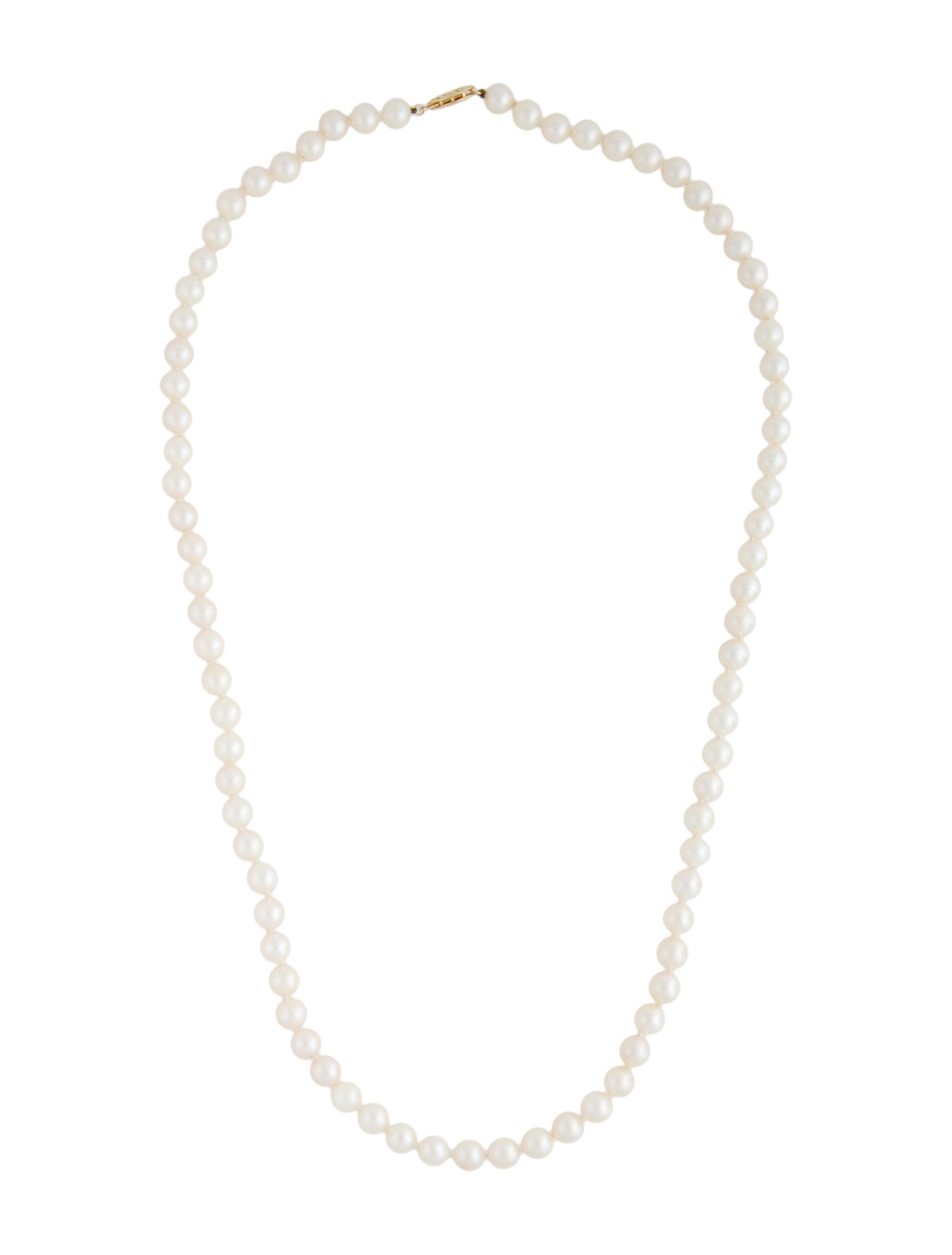 Necklace 14K Pearl Beaded Strand
