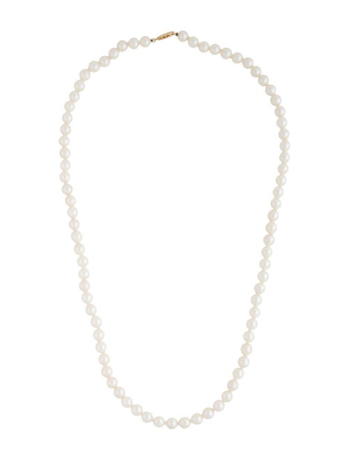 Necklace 14K Pearl Beaded Strand