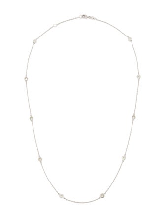 Necklace 14K 1.05ctw Diamond Station Necklace