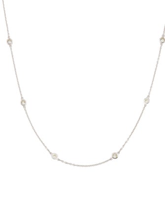 Necklace 14K 1.05ctw Diamond Station Necklace