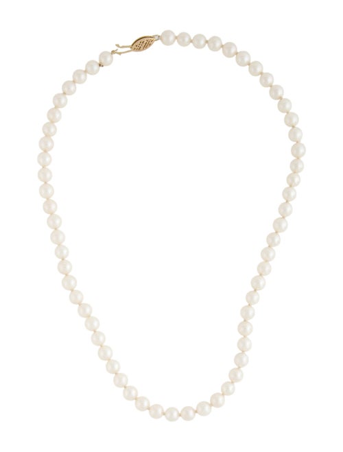 Necklace 14K Pearl Bead Strand Collar