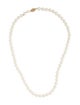 Necklace 14K Pearl Bead Strand Collar