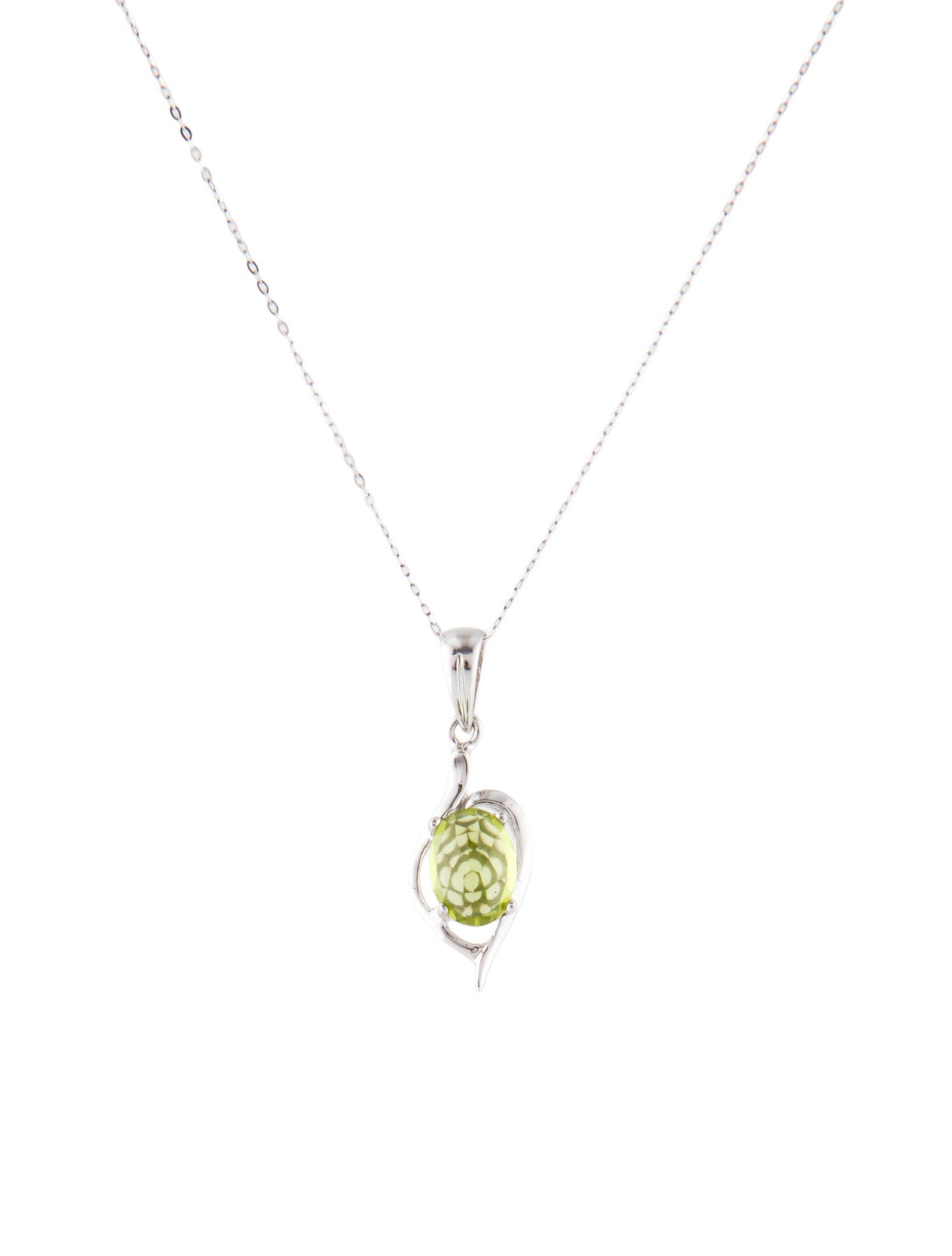 Necklace 14K Peridot Pendant Necklace