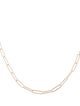 Necklace 14K Paperclip Chain Link Necklace