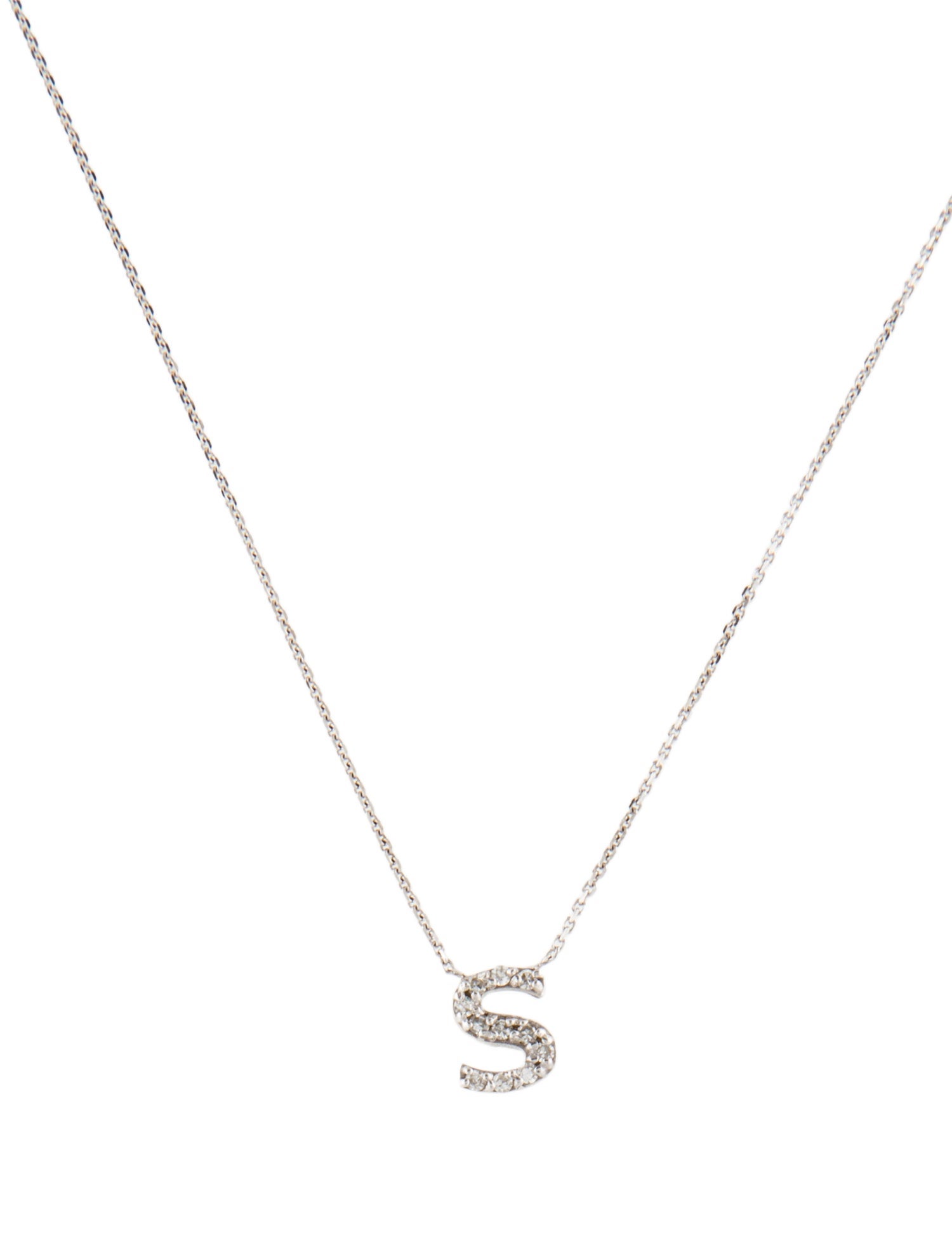 KC Designs 14K Diamond Initial 'S' Pendant Necklace