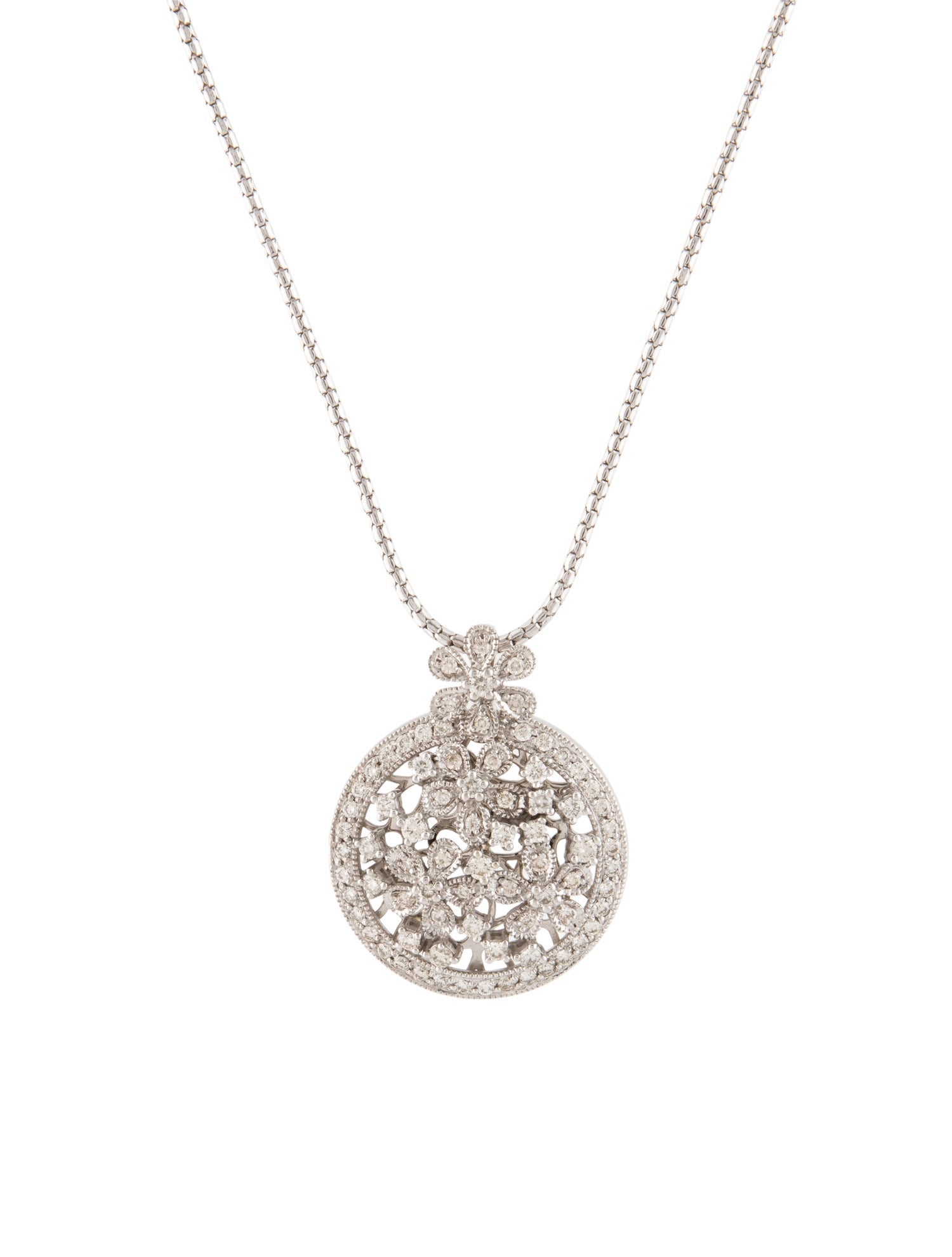 Necklace 14K 2.19ctw Diamond Pendant Necklace