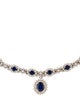 Necklace 14K 7.44ctw Sapphire & Diamond Pendant Necklace
