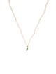 Necklace 14K Emerald & Opal Beaded Pendant Necklace