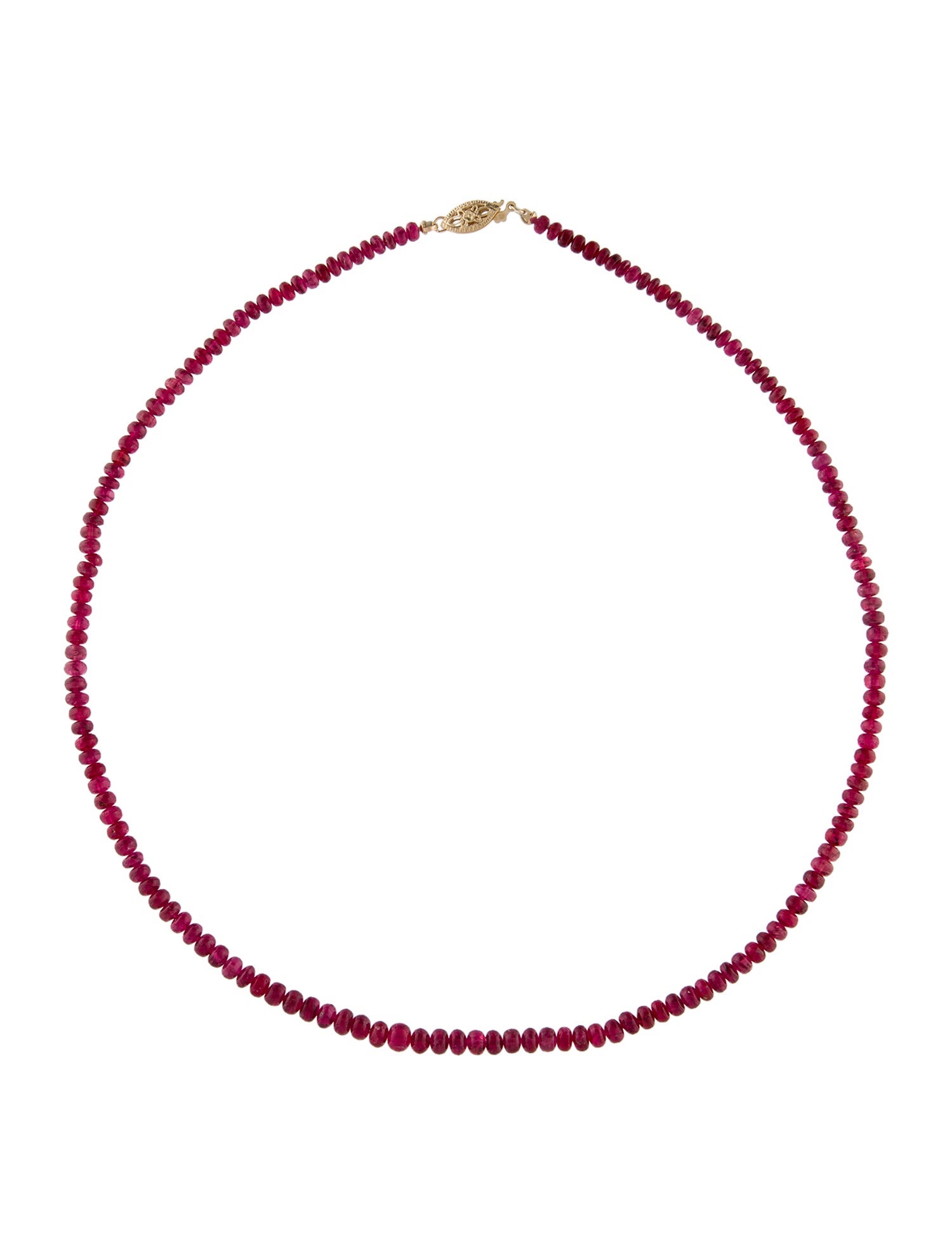 Necklace 14K Spinel Bead Strand